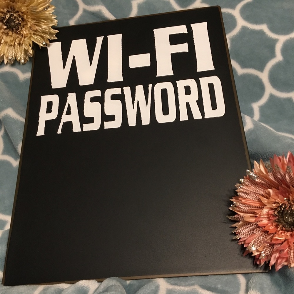 WI-FI Password Chalkboard Sign